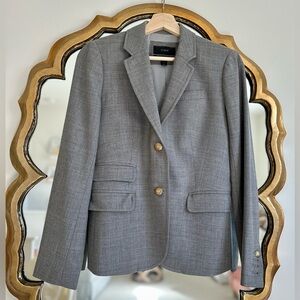 JCrew Schoolboy Wool Blazer - Grey - Size 0